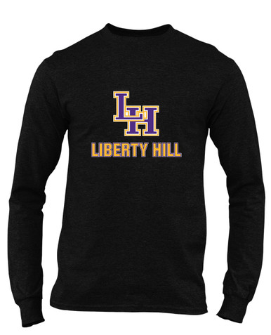 Liberty Hill Panthers LH Script Mascot #2 Men's Premium LS T-Shirt
