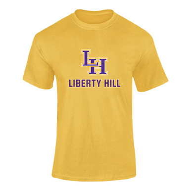 Liberty Hill Panthers LH Script Mascot #2 Men's Premium SS T-Shirt