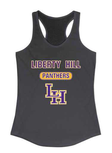Liberty Hill Panthers LH Script Mascot #3 Women's Tank Top