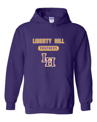 Liberty Hill Panthers LH Script Mascot #3 Men's Hoodie