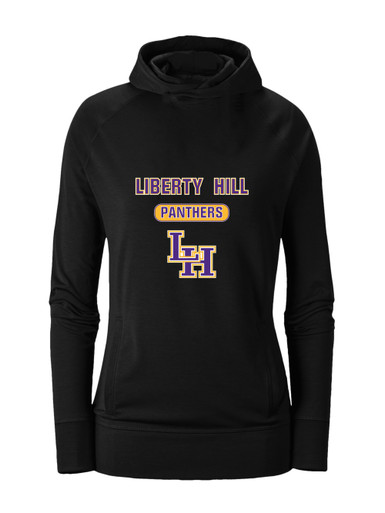 Liberty Hill Panthers LH Script Mascot #3 Women's Hoodie