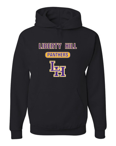 Liberty Hill Panthers LH Script Mascot #3 Men's Premium Hoodie
