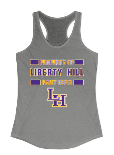 Liberty Hill Panthers LH Script Property Of Women's Tank Top