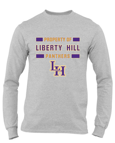 Liberty Hill Panthers LH Script Property Of Men's Premium LS T-Shirt
