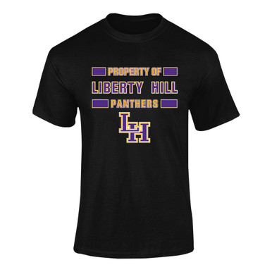Liberty Hill Panthers LH Script Property Of Men's SS T-Shirt