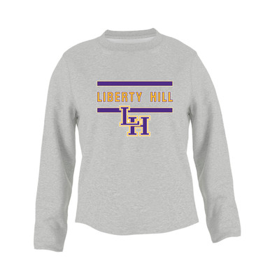 Liberty Hill Panthers LH Script Mascot #4 Women's Sweatshirt
