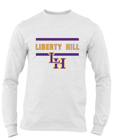 Liberty Hill Panthers LH Script Mascot #4 Men's Premium LS T-Shirt