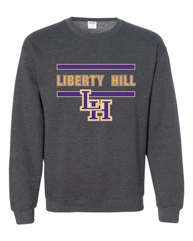 Liberty Hill Panthers LH Script Mascot #4 Men's Sweatshirt