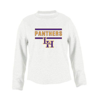 Liberty Hill Panthers LH Script Mascot #5 Women's Sweatshirt