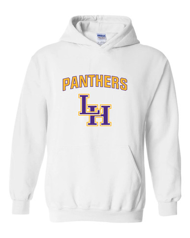 Liberty Hill Panthers LH Script Mascot #6 Men's Hoodie