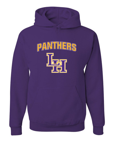 Liberty Hill Panthers LH Script Mascot #6 Men's Premium Hoodie