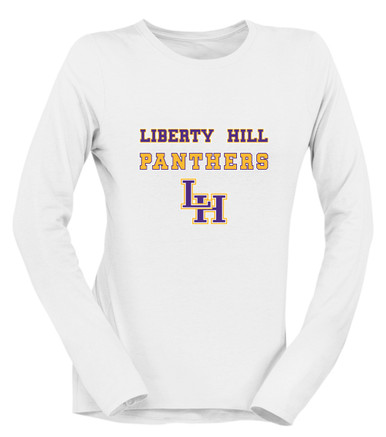 Liberty Hill Panthers LH Script Spirit Women's Premium LS T-Shirt