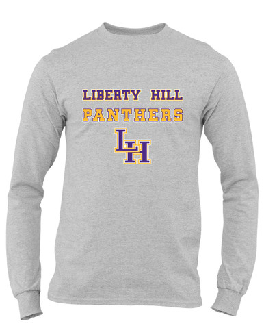 Liberty Hill Panthers LH Script Spirit Men's Premium LS T-Shirt
