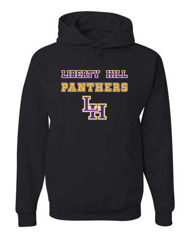 Liberty Hill Panthers LH Script Spirit Men's Premium Hoodie