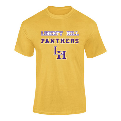 Liberty Hill Panthers LH Script Spirit Men's SS T-Shirt