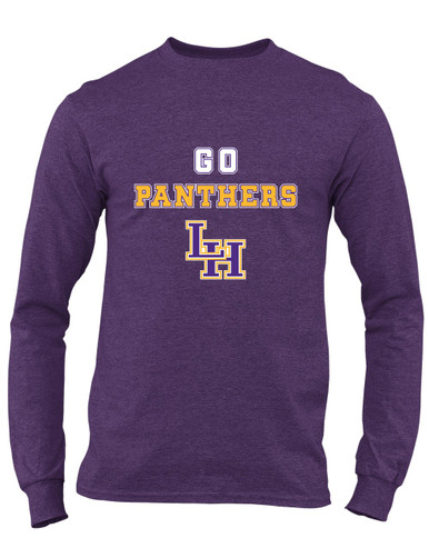 Liberty Hill Panthers LH Script Go Team Men's LS T-Shirt