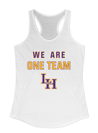 Liberty Hill Panthers LH Script We Are One Team Women's Tank Top