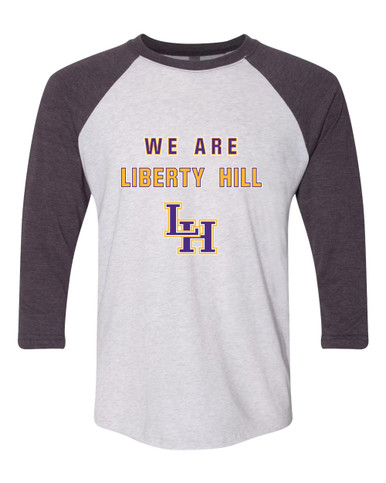 Liberty Hill Panthers LH Script We Are Men's Baseball T-Shirt