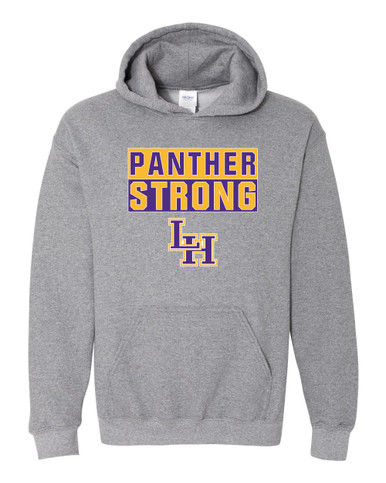 Liberty Hill Panthers LH Script Strong #1 Men's Hoodie