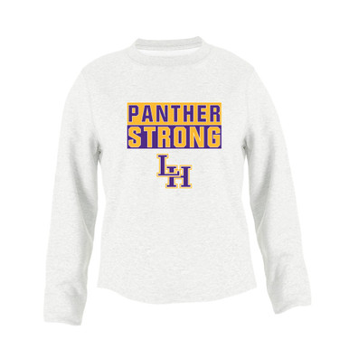 Liberty Hill Panthers LH Script Strong #1 Women's Sweatshirt