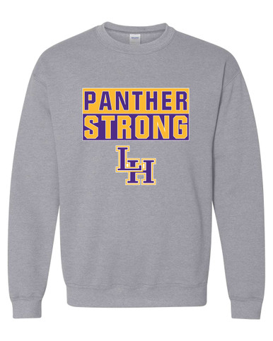 Liberty Hill Panthers LH Script Strong #1 Men's Sweatshirt