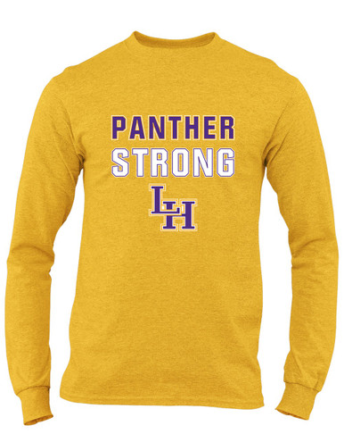 Liberty Hill Panthers LH Script Strong #2 Men's LS T-Shirt