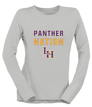 Liberty Hill Panthers LH Script Nation #2 Women's Premium LS T-Shirt
