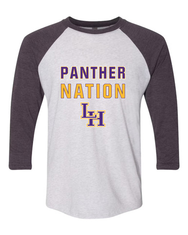 Liberty Hill Panthers LH Script Nation #2 Men's Baseball T-Shirt
