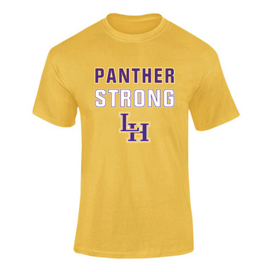 Liberty Hill Panthers LH Script Strong #2 Men's SS T-Shirt