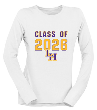 Liberty Hill Panthers LH Script Class of 2026 Women's Premium LS T-Shirt