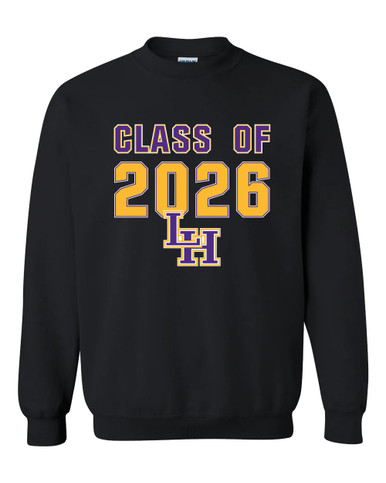 Liberty Hill Panthers LH Script Class of 2026 Men's Sweatshirt