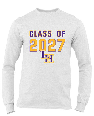 Liberty Hill Panthers LH Script Class of 2027 Men's Premium LS T-Shirt