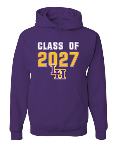 Liberty Hill Panthers LH Script Class of 2027 Men's Premium Hoodie