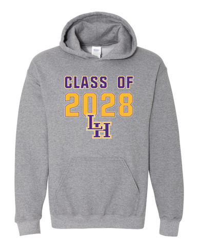 Liberty Hill Panthers LH Script Class of 2028 Men's Hoodie