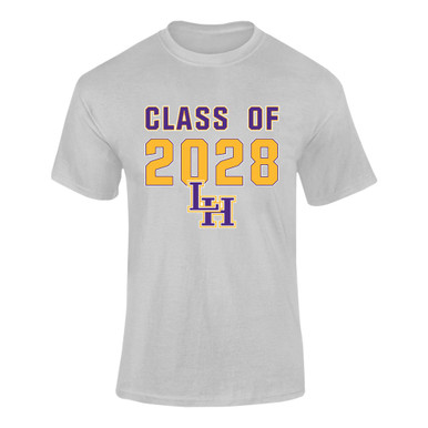 Liberty Hill Panthers LH Script Class of 2028 Men's SS T-Shirt