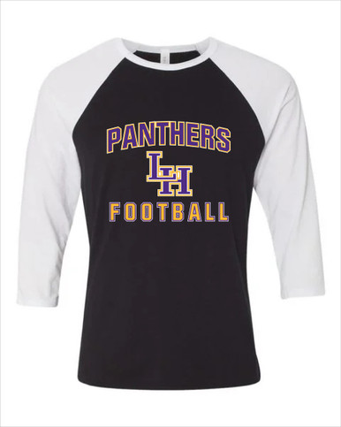 Liberty Hill Panthers LH Script Football #1 Men's Baseball T-Shirt