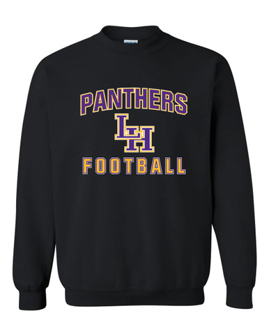 Liberty Hill Panthers LH Script Football #1 Men's Sweatshirt