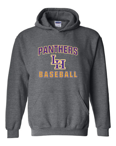 Liberty Hill Panthers LH Script Baseball #1 Men's Hoodie