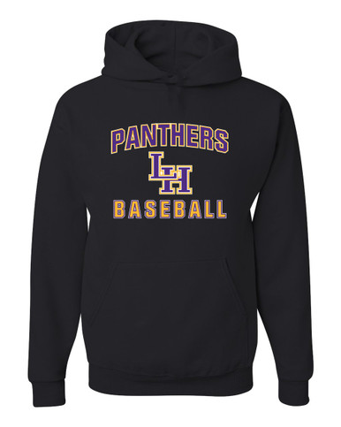 Liberty Hill Panthers LH Script Baseball #1 Men's Premium Hoodie