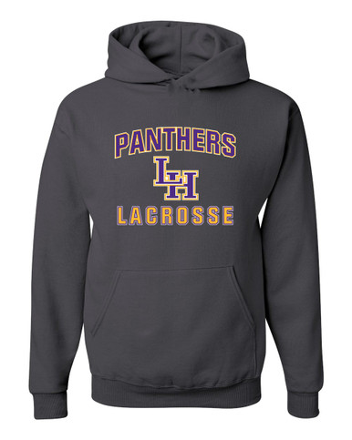Liberty Hill Panthers LH Script Lacrosse Men's Premium Hoodie