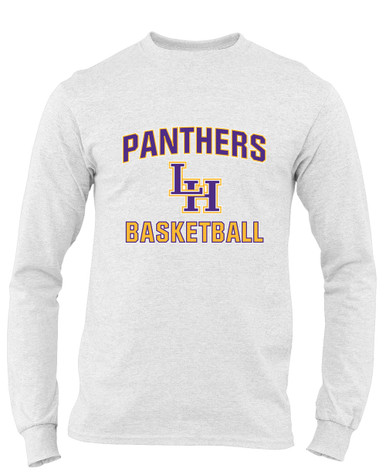 Liberty Hill Panthers LH Script Basketball #1 Men's Premium LS T-Shirt