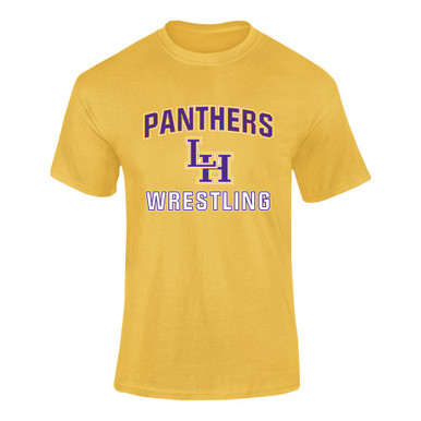 Liberty Hill Panthers LH Script Wrestling Men's SS T-Shirt