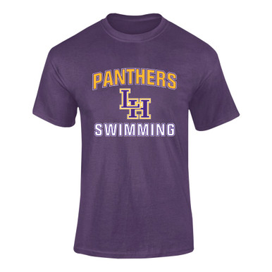 Liberty Hill Panthers LH Script Swimming Men's SS T-Shirt