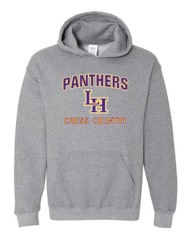 Liberty Hill Panthers LH Script Cross Country Men's Hoodie