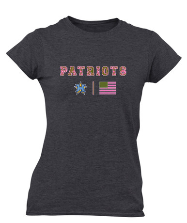 Heritage Patriots Pink Camo Flag Women's SS T-Shirt