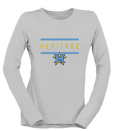 Heritage Patriots Mascot #4 Women's LS T-Shirt