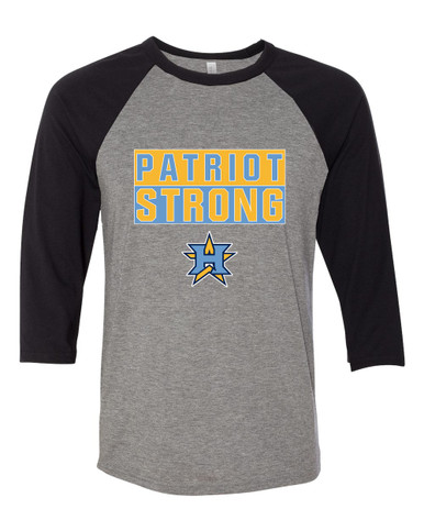 Heritage Patriots Strong #1 Men's Baseball T-Shirt