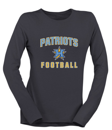Heritage Patriots Football #1 Women's Premium LS T-Shirt