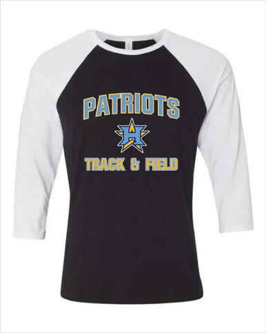 Heritage Patriots Track & Field Women's Baseball T-Shirt