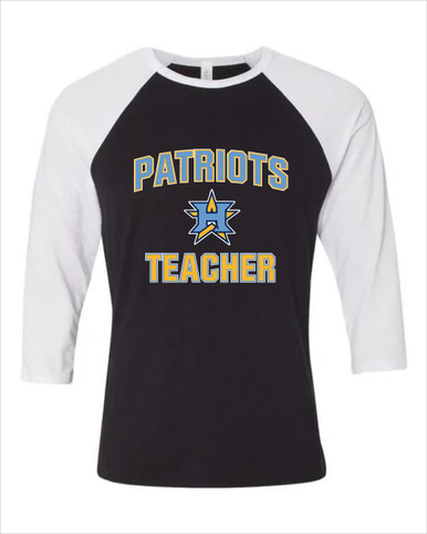 Heritage Patriots Teacher Women's Baseball T-Shirt